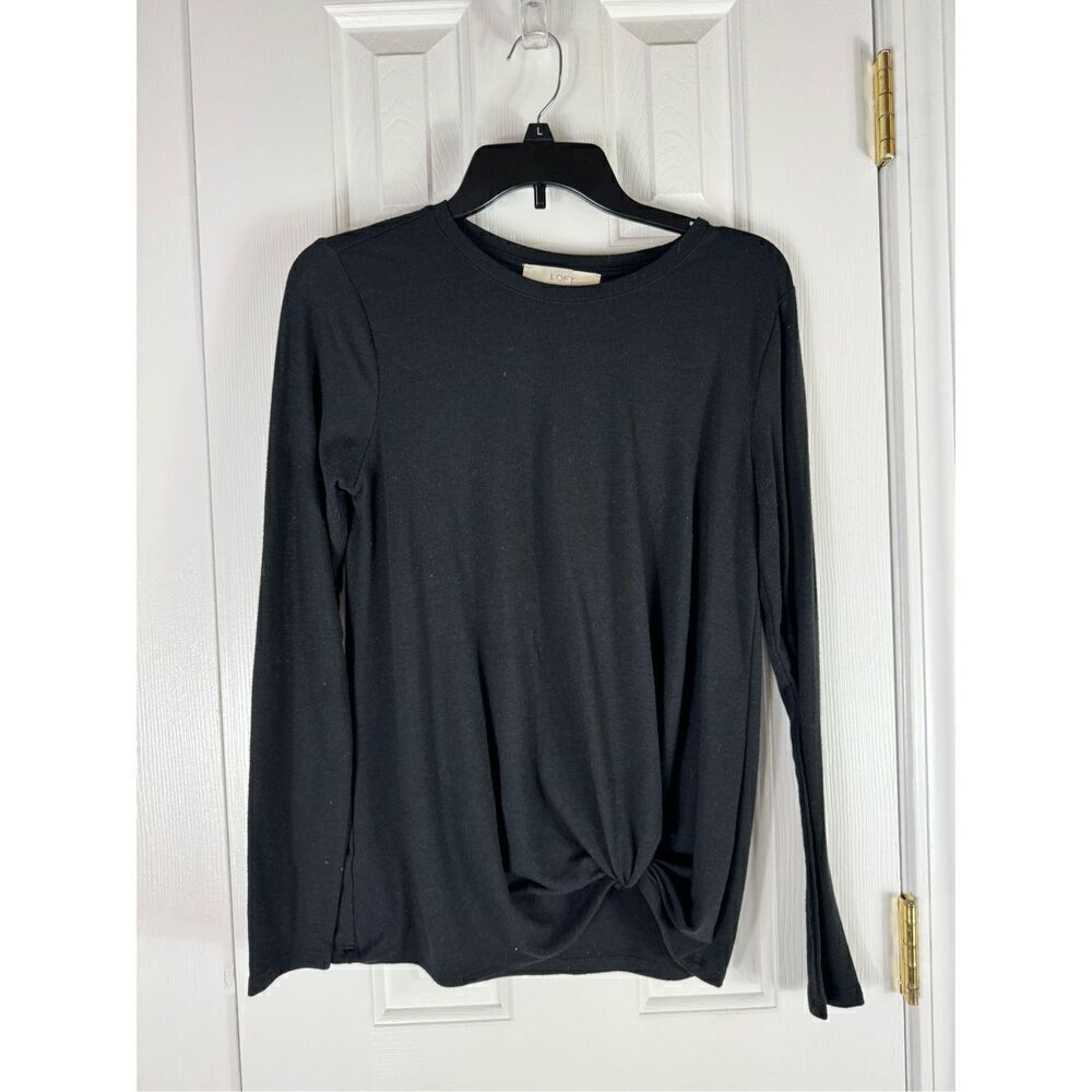 Loft Womens Black Blouse Size Small